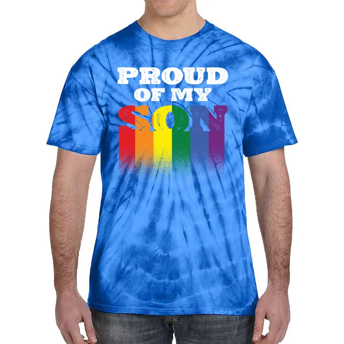 Proud Of My Son Best Mom Ever Motherhood Lgbt Supporter Gift Tie-Dye T-Shirt