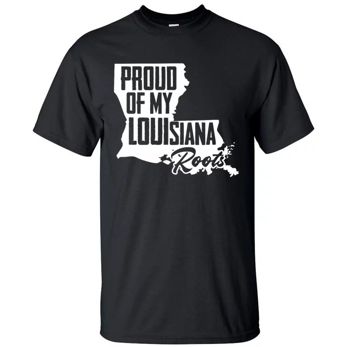 Proud Of My Louisiana Root American Louisiana Crawfish Cajun Tall T-Shirt