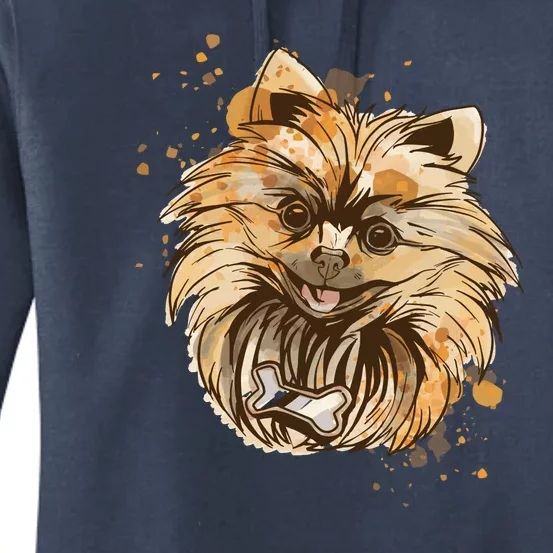 Pomeranian Dog Women's Pullover Hoodie