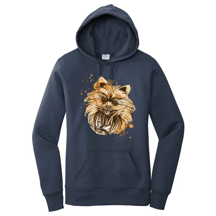 Pomeranian Dog Women's Pullover Hoodie