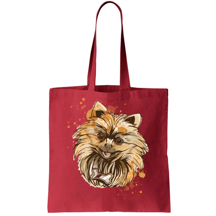 Pomeranian Dog Tote Bag