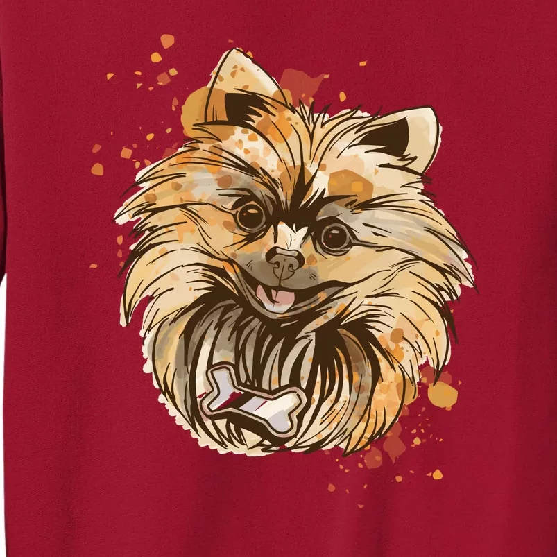 Pomeranian Dog Tall Sweatshirt