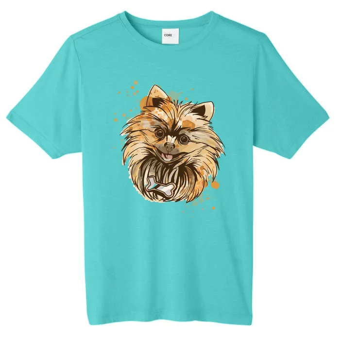 Pomeranian Dog ChromaSoft Performance T-Shirt