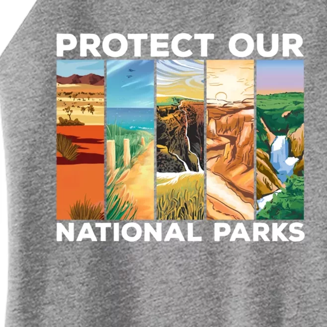 Protect Our National Parks Camping Nature Hiking Outdoor Gift Women’s Perfect Tri Rocker Tank