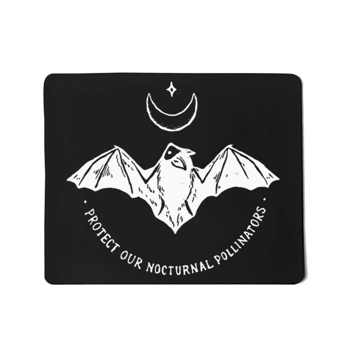 Protect Our Nocturnal Polalinators Bat With Moon Halloween Mousepad