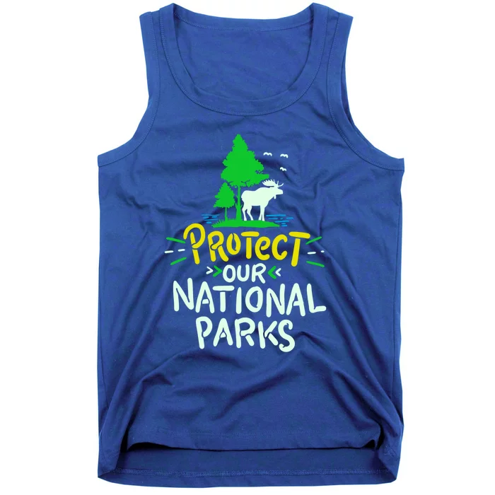 Protect Our National Parks Moose Camping Environtal Cool Gift Tank Top