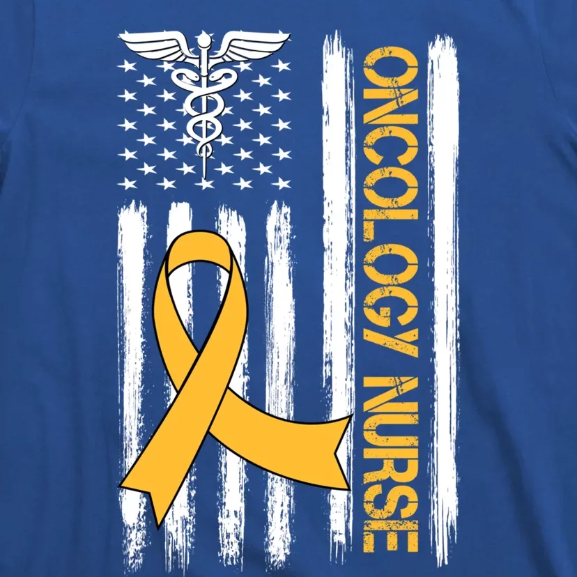 Pediatric Oncology Nurse Rn Patriotic American Usa Flag Gift Cute Gift T-Shirt