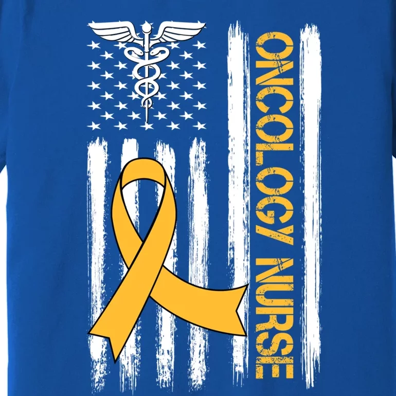 Pediatric Oncology Nurse Rn Patriotic American Usa Flag Gift Cute Gift Premium T-Shirt