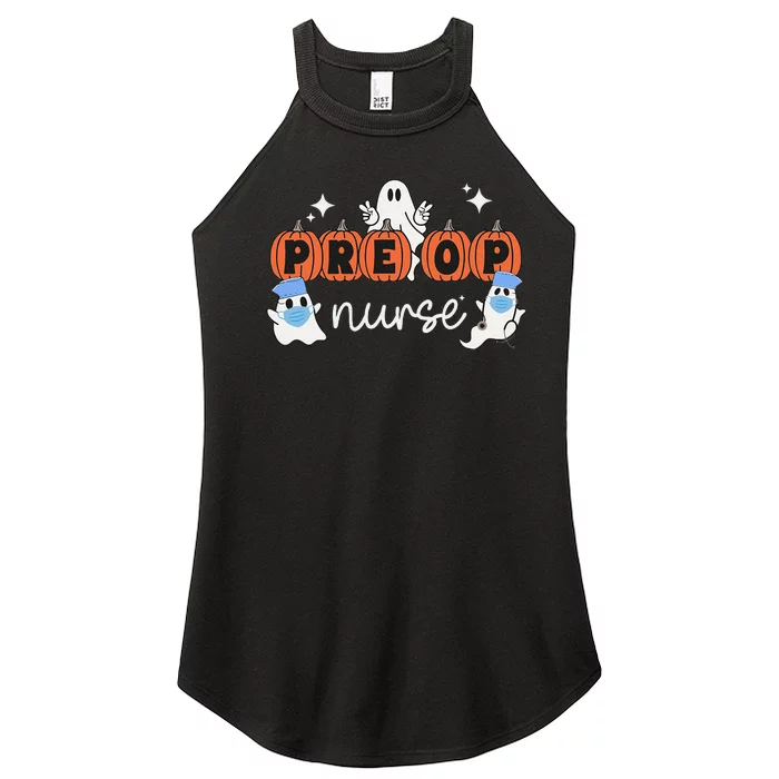 Pre Op Nurse Halloween Preoperative Nurse Ghost Boo Crew Women’s Perfect Tri Rocker Tank