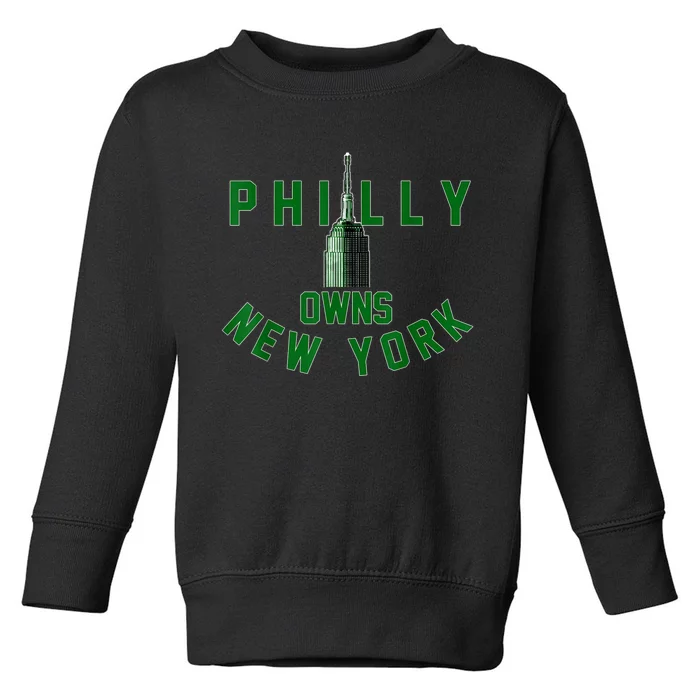 Philly Owns New York Vintage Philly No One Likes Us We Don't Care Toddler Sweatshirt