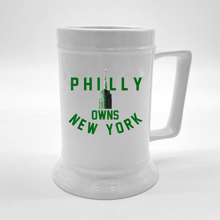 Philly Owns New York Vintage Philly No One Likes Us We Don't Care Front & Back Beer Stein