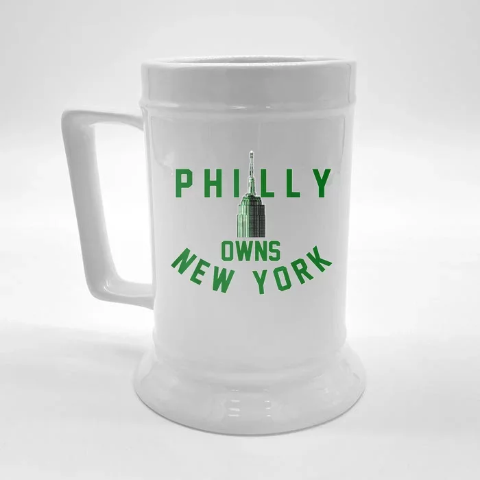 Philly Owns New York Vintage Philly No One Likes Us We Don't Care Front & Back Beer Stein