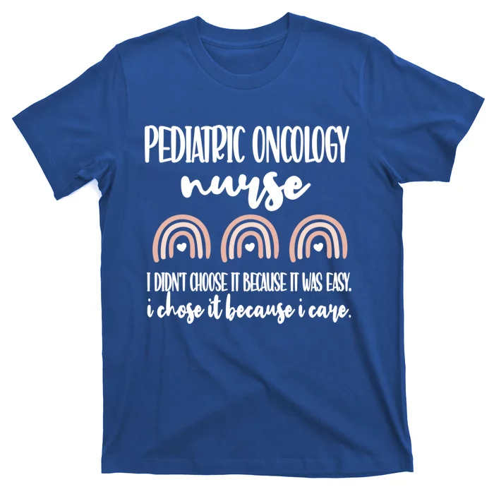 Peds Oncology Nurse Rainbow Pediatric Oncology Nursing Gift T-Shirt