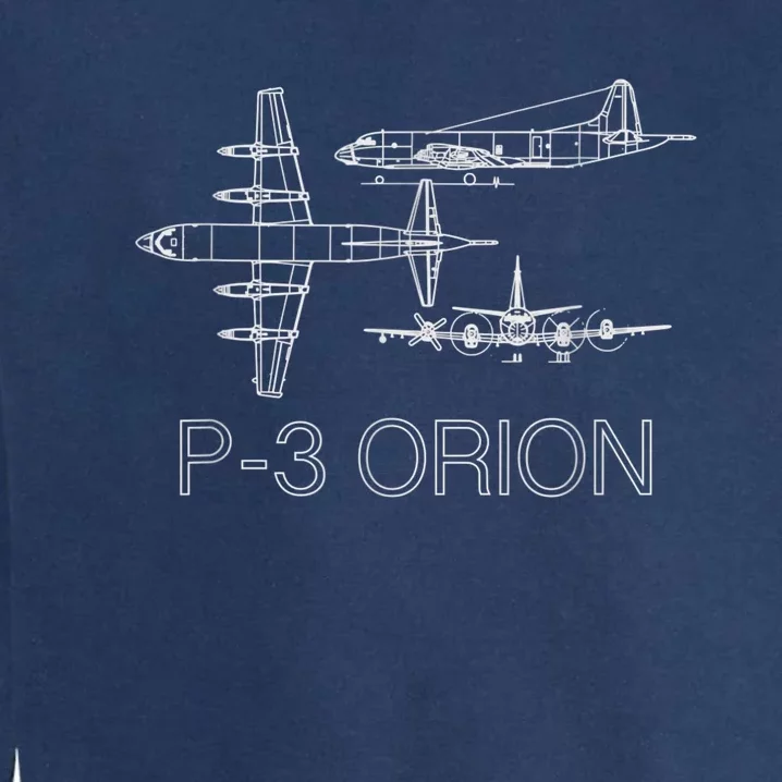 P3 Orion Navy Aircraft Crew Veteran Naval Aviation Garment-Dyed Sweatshirt