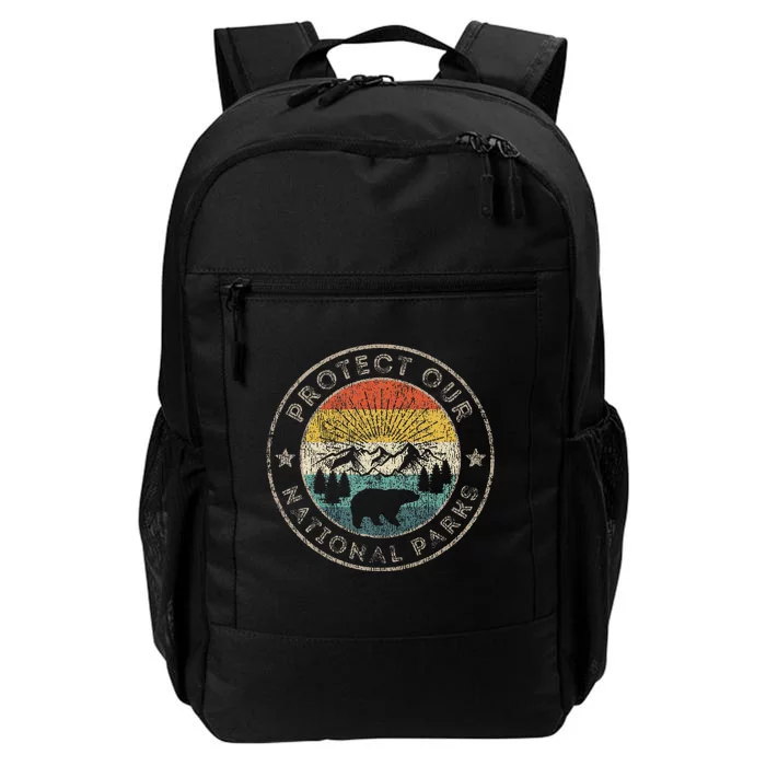 Protect Our National Parks Retro Hiking Daily Commute Backpack