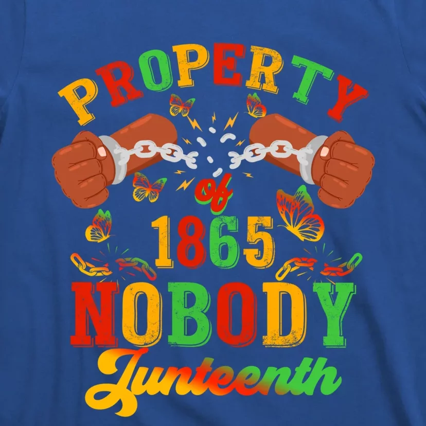 Property Of Nobody Junenth American African Freedom Great Gift T-Shirt