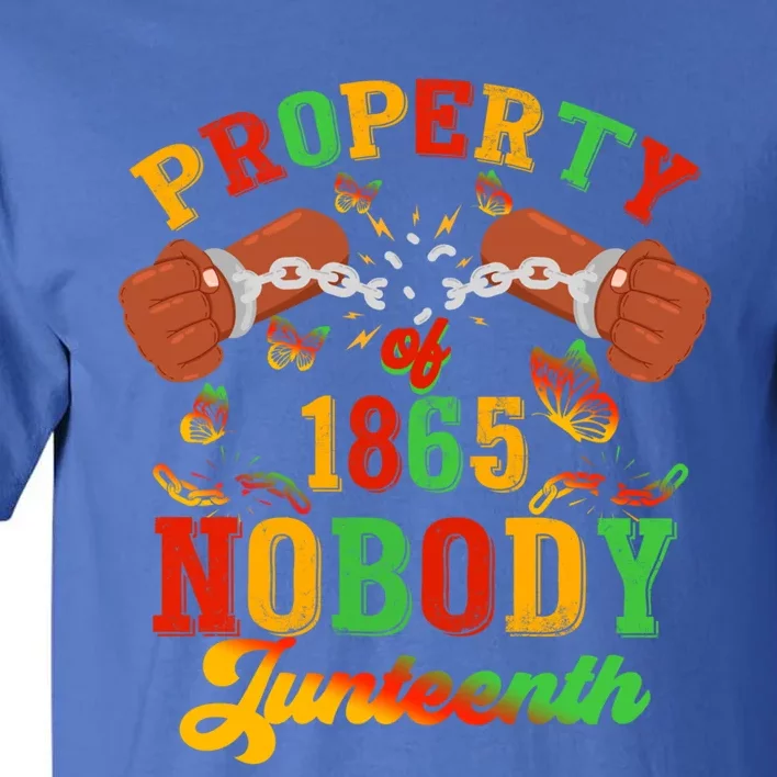 Property Of Nobody Junenth American African Freedom Great Gift Tall T-Shirt