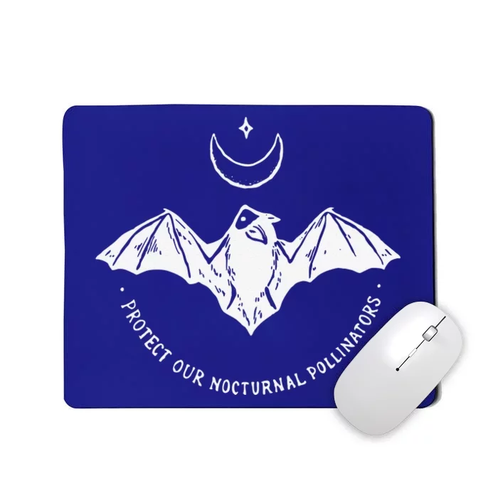 Protect Our Nocturnal Polalinators Bat With Moon Halloween Mousepad