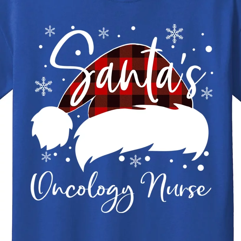 Pediatric Oncology Nurse Elf Oncology Nurse Santas Favorite Gift Kids T-Shirt