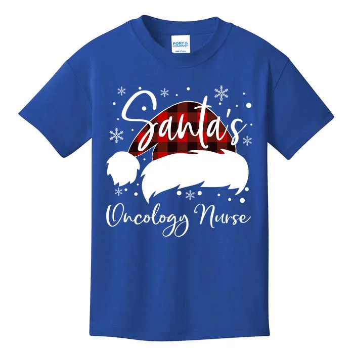 Pediatric Oncology Nurse Elf Oncology Nurse Santas Favorite Gift Kids T-Shirt