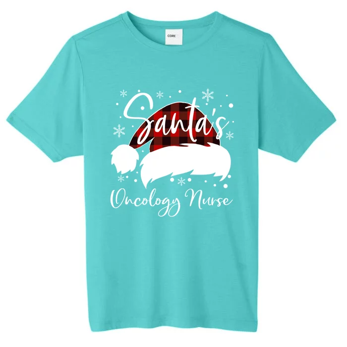 Pediatric Oncology Nurse Elf Oncology Nurse Santas Favorite Gift ChromaSoft Performance T-Shirt