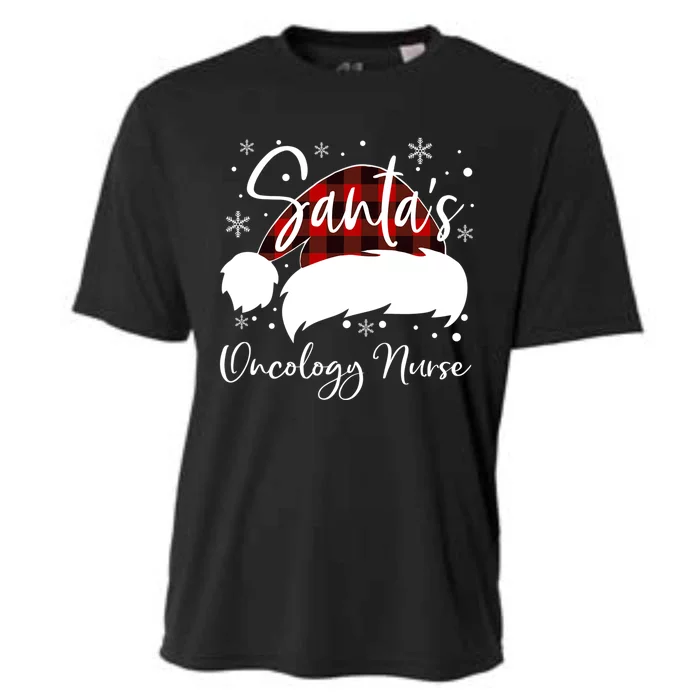 Pediatric Oncology Nurse Elf Oncology Nurse Santas Favorite Funny Gift Cooling Performance Crew T-Shirt