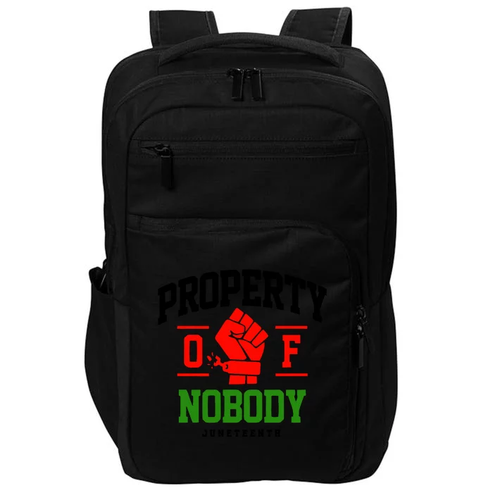 Property Of Nobody Juneteenth Celebrate Black History Month Impact Tech Backpack