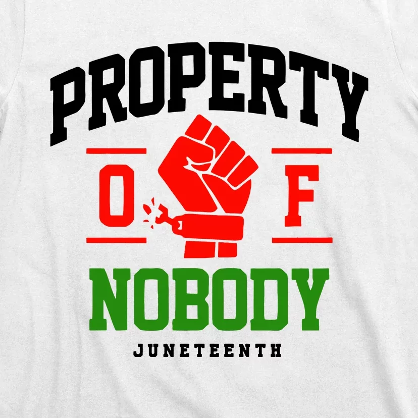 Property Of Nobody Juneteenth Celebrate Black History Month T-Shirt