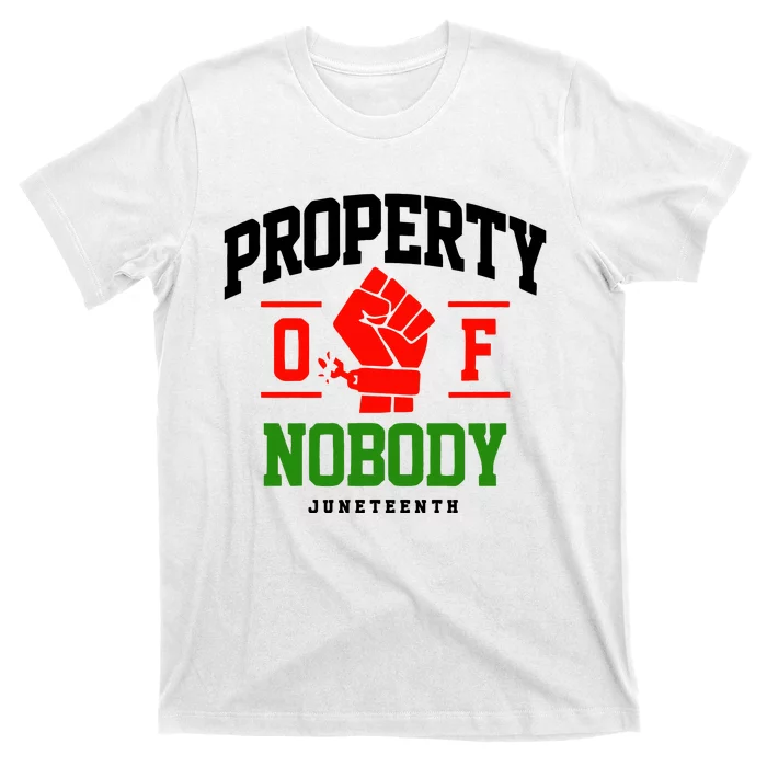 Property Of Nobody Juneteenth Celebrate Black History Month T-Shirt