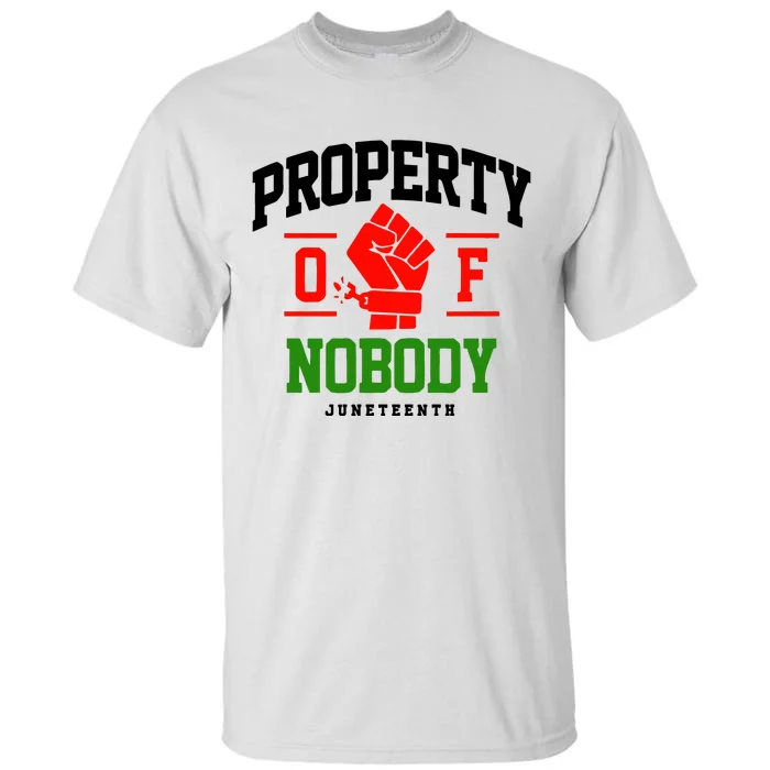 Property Of Nobody Juneteenth Celebrate Black History Month Tall T-Shirt