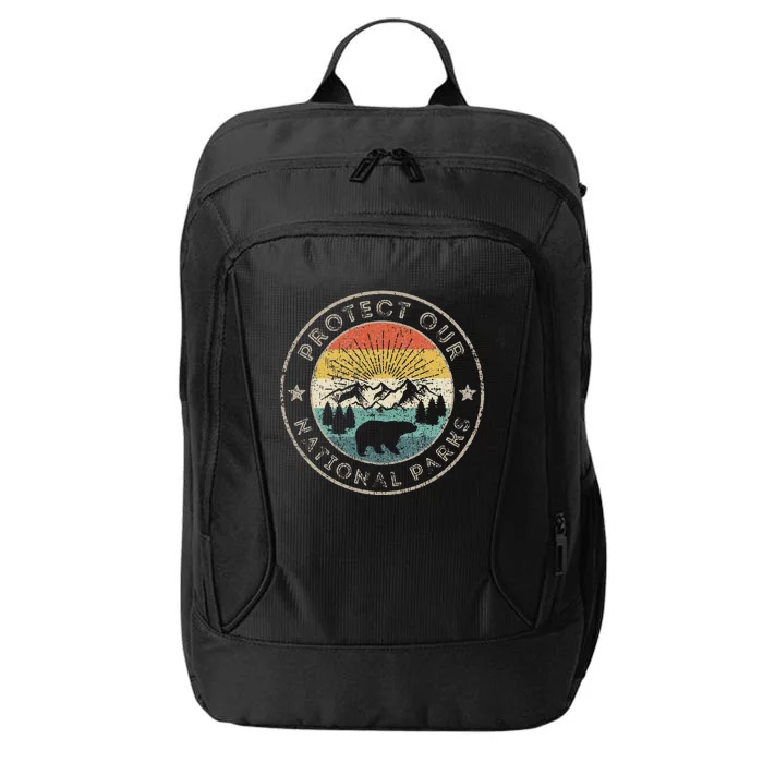 Protect Our National Parks Retro Hiking City Backpack