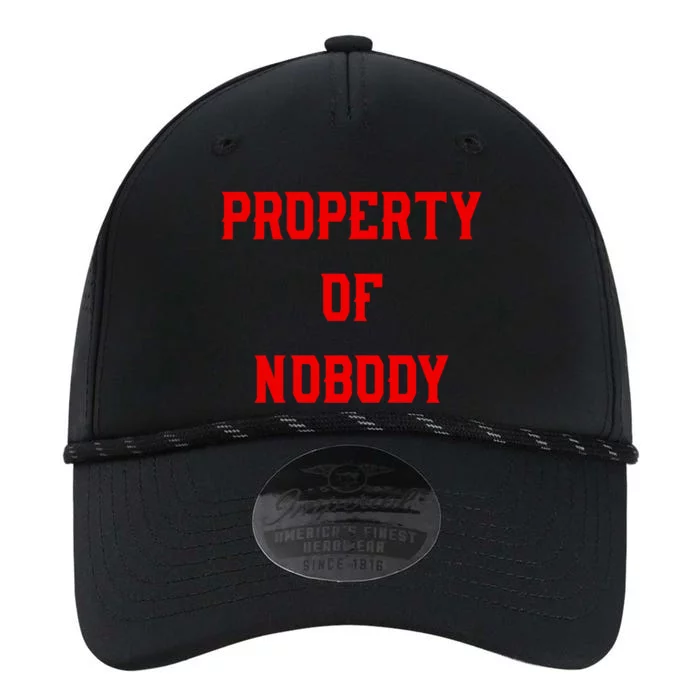 Property Of Nobody Crewneck Great Gift Feminist Af Performance The Dyno Cap