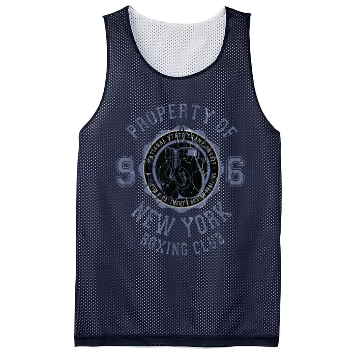 Property Of New York Boxing Club Sport Gift Boxer Mesh Reversible Basketball Jersey Tank