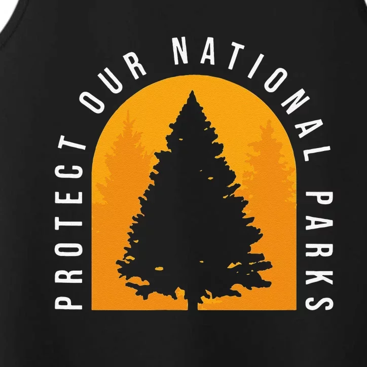 Protect Our National Parks Distressed Outdoor Wanderer Performance Tank