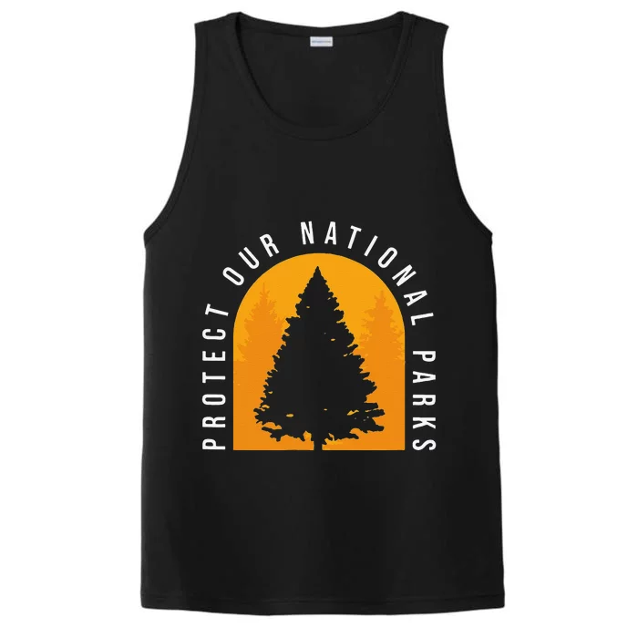 Protect Our National Parks Distressed Outdoor Wanderer Performance Tank