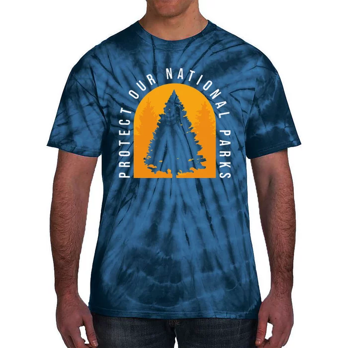 Protect Our National Parks Distressed Outdoor Wanderer Tie-Dye T-Shirt