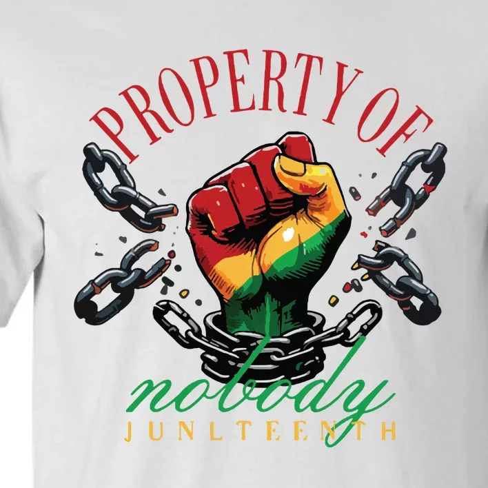 Property Of Nobody Juneteenth Juneteenth The Real Independence Tall T-Shirt