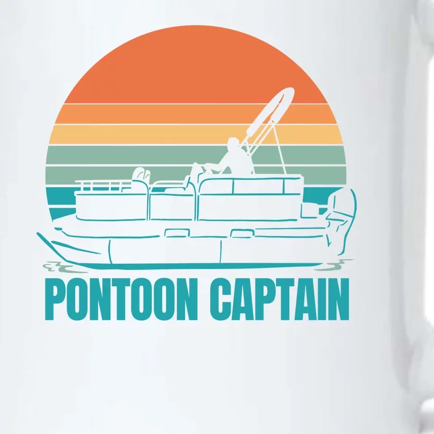 Pontoon Captain Black Color Changing Mug