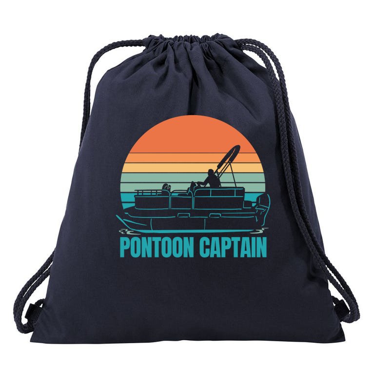 Pontoon Captain Drawstring Bag