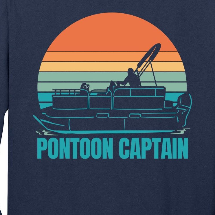 Pontoon Captain Tall Long Sleeve T-Shirt
