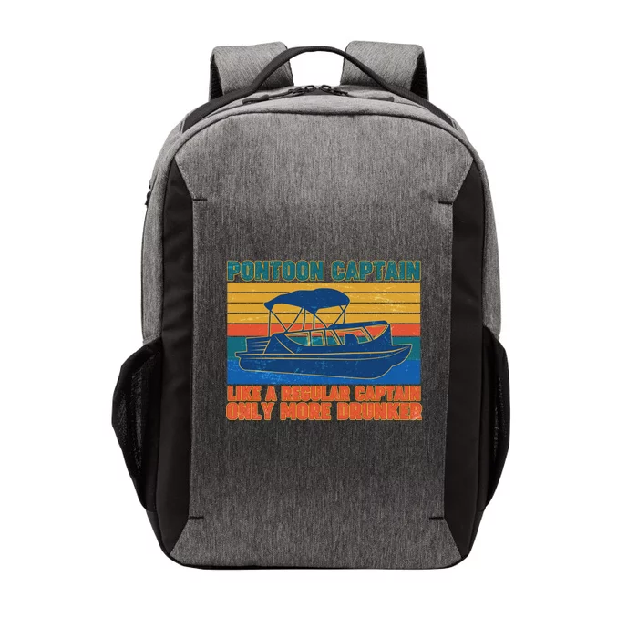 Pontoon Drunk Captain Vector Backpack