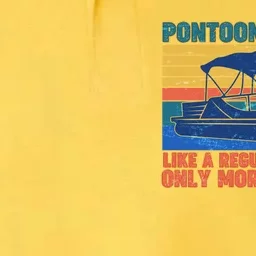 Pontoon Drunk Captain Softstyle Adult Sport Polo