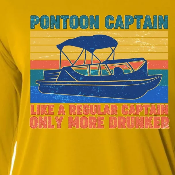 Pontoon Drunk Captain Cooling Performance Long Sleeve Crew