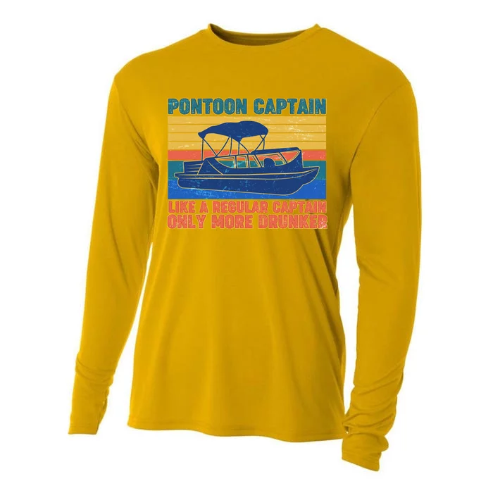 Pontoon Drunk Captain Cooling Performance Long Sleeve Crew