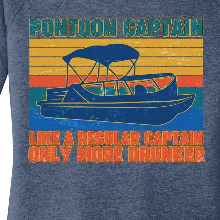 Pontoon Drunk Captain Women's Perfect Tri Tunic Long Sleeve Shirt