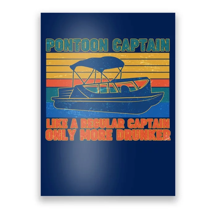 Pontoon Drunk Captain Poster