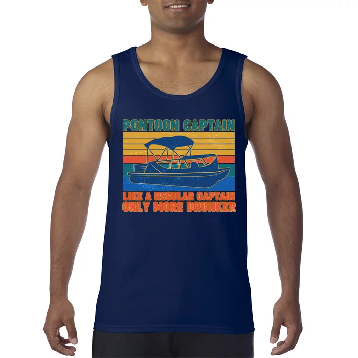 Pontoon Drunk Captain Tank Top