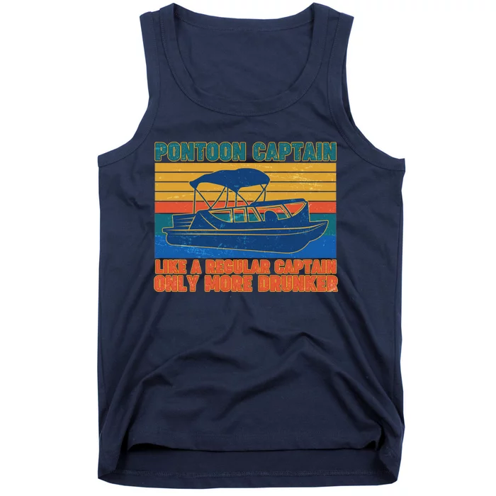 Pontoon Drunk Captain Tank Top