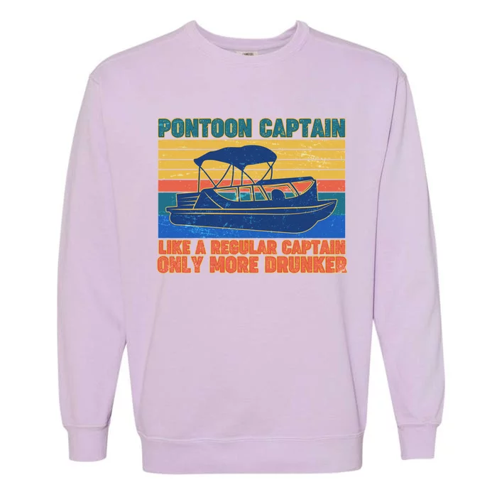 Pontoon Drunk Captain Garment-Dyed Sweatshirt