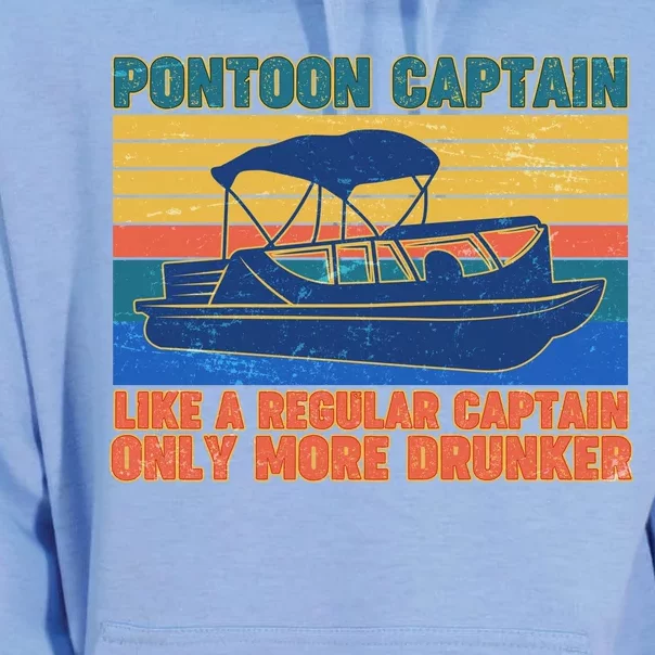 Pontoon Drunk Captain Unisex Surf Hoodie